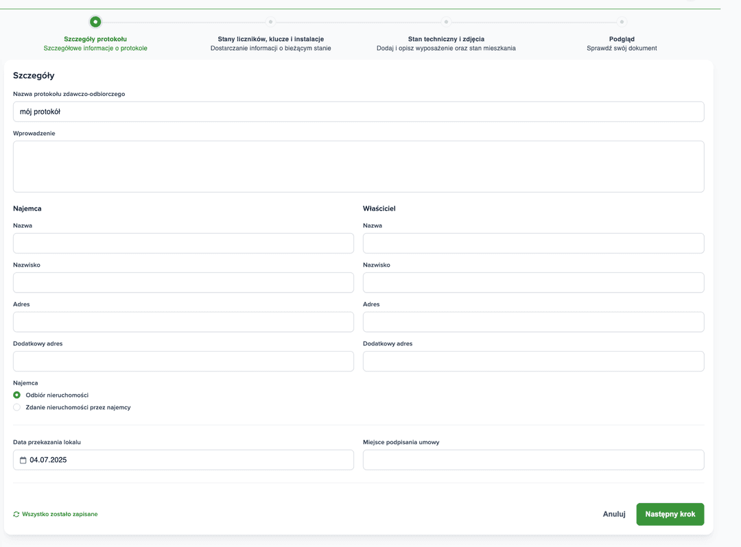 📋 Step 1: Protocol Creation & Property Configuration